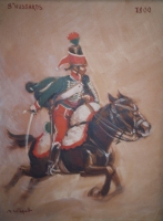 Hussard à cheval 1800