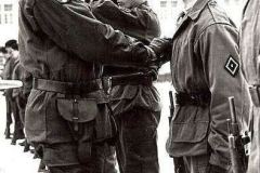 Colonel Lefebure : remise de l'insigne du régiment (La Pucelle)